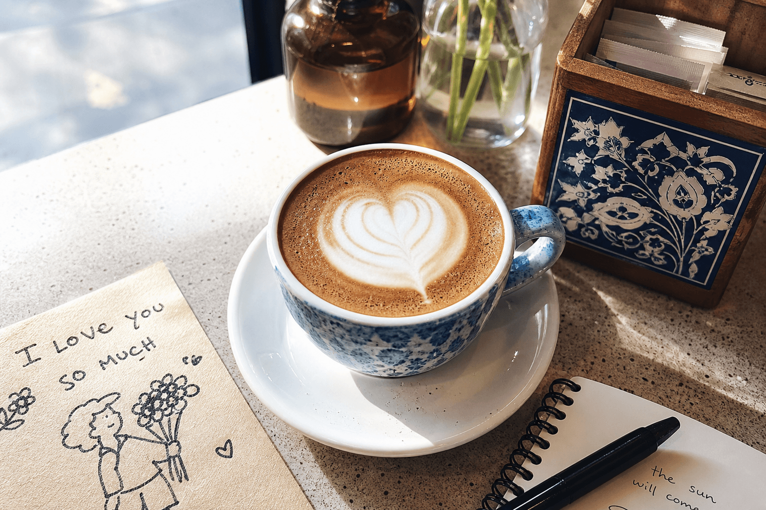 Heart first, caffeine second.